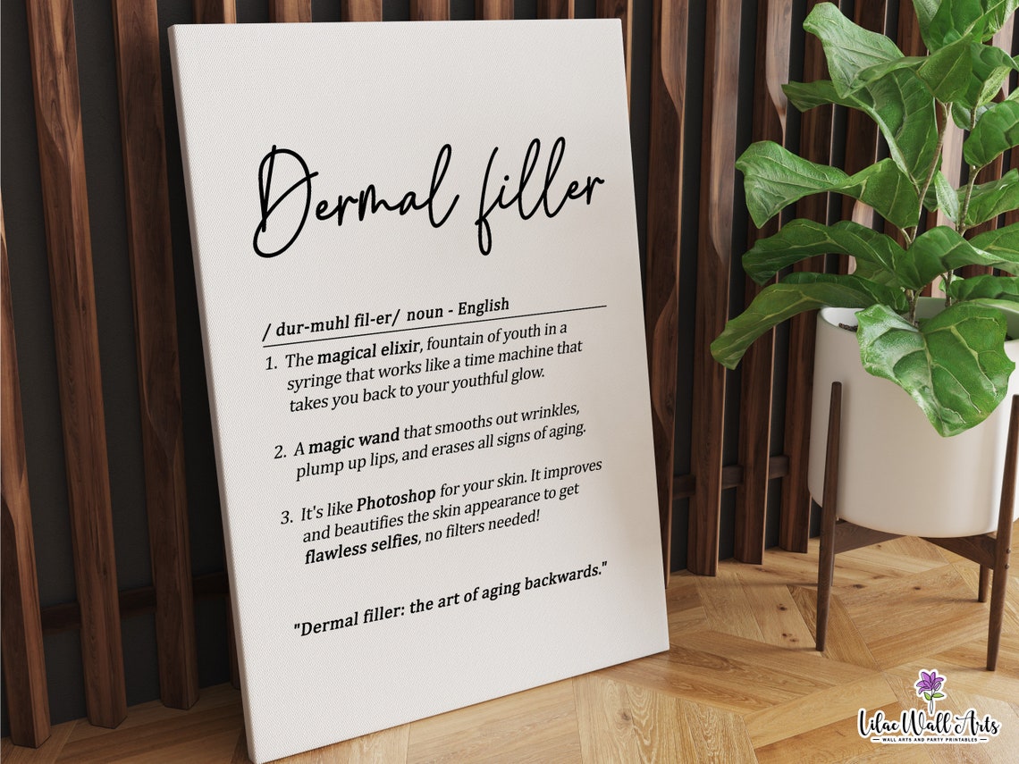 Dermal Filler Script Definition Funny Clinic Aesthetic Wall Print Art - Image 6