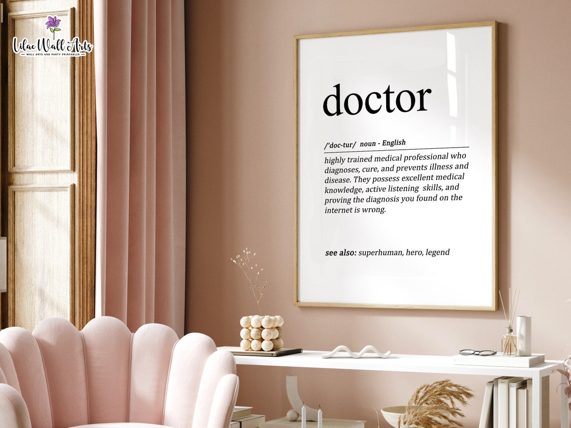 Doctor Wall Dcor Family Doctor Gift For Doctor Thank You Doctor Wall Art Doctor Office Medicine Wall Art Medical Gifts Doctor - Image 4