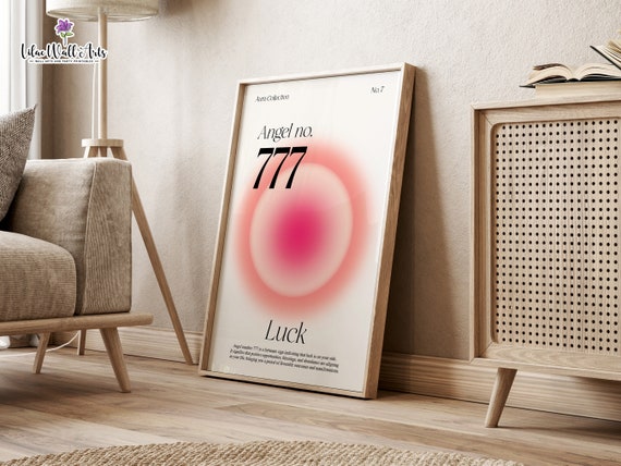 777 Angel Number Poster 777 Luck 777 Poster 777 Print 777 Wall Art Angel Number 777 777 Blessing 777 Angel Numbers 777 Gift 777 Art