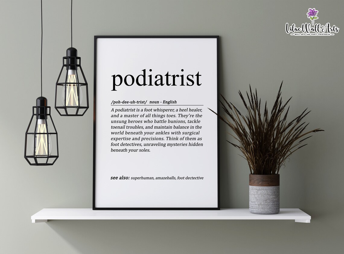 Podiatrist Gift Medical Art Print for Office - Image 2