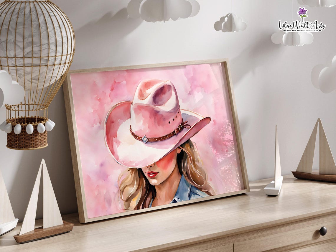 Coastal Cowgirl Prints Long Live Cowgirls Dcor Preppy Wall Art Barn Soft Girl Aesthetic Cowgirl Wall Prints Cowgirl Pink Apartment Dcor