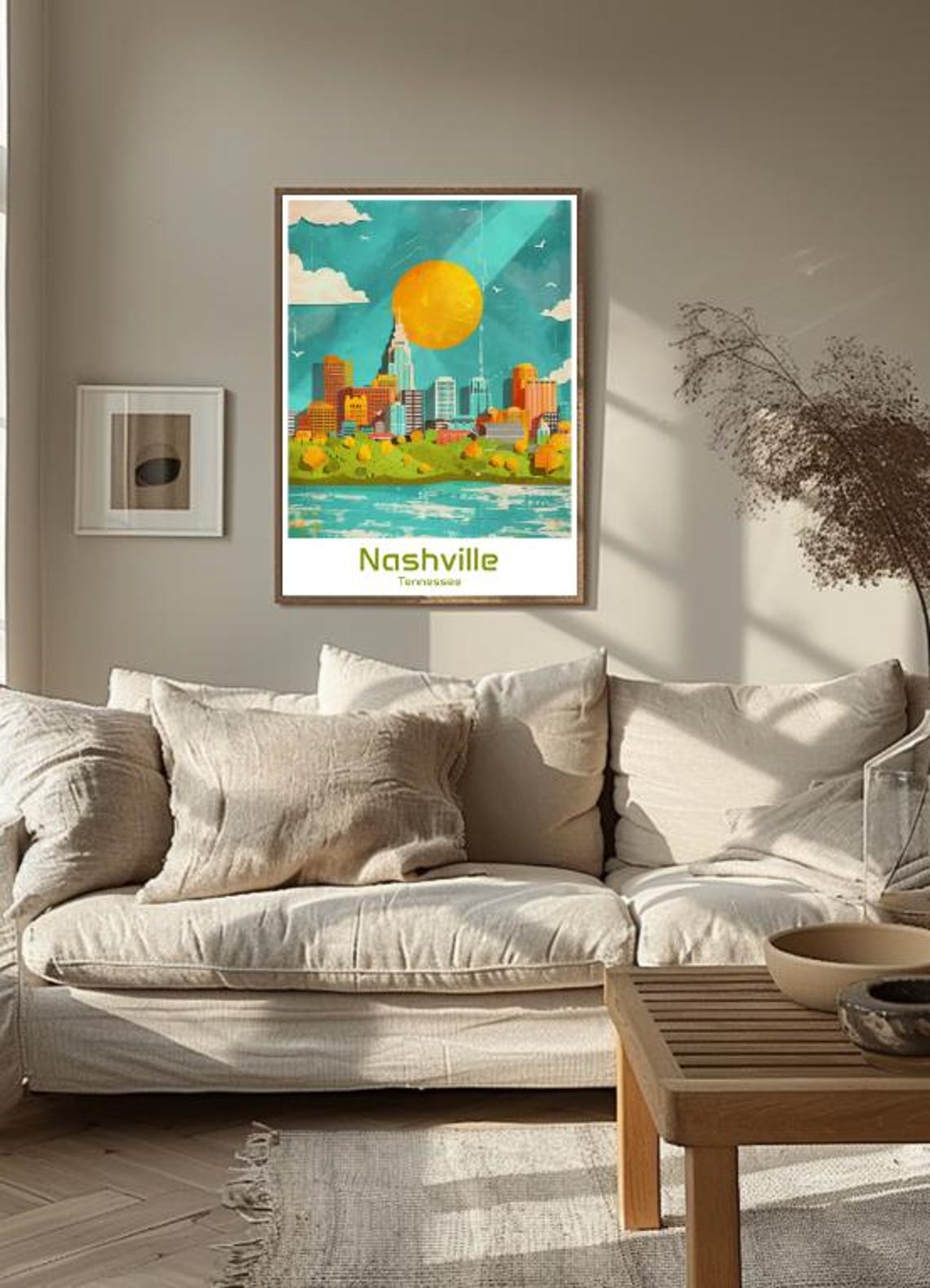 Nashville Travel Poster Music City Skyline Wall Art Scenic Cityscape Print Nashville Tennessee Decor Urban Landscape Artwork For Home - Image 3