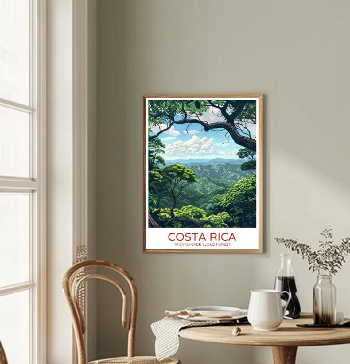Monteverde Cloud Forest Costa Rica Lush Green Jungle Travel Poster - Image 2