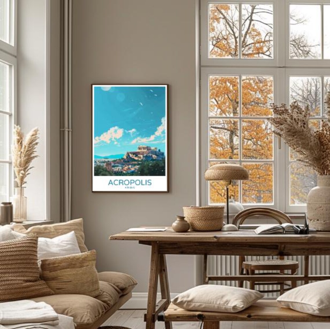 Athens Greece Acropolis Parthenon Hilltop Landmark Travel Poster - Image 4