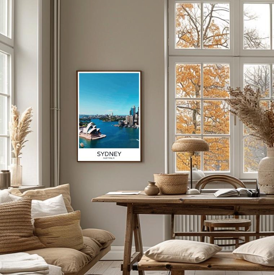 Sydney Australia Opera House Harbor Cityscape Minimalist Travel Poster - Image 4