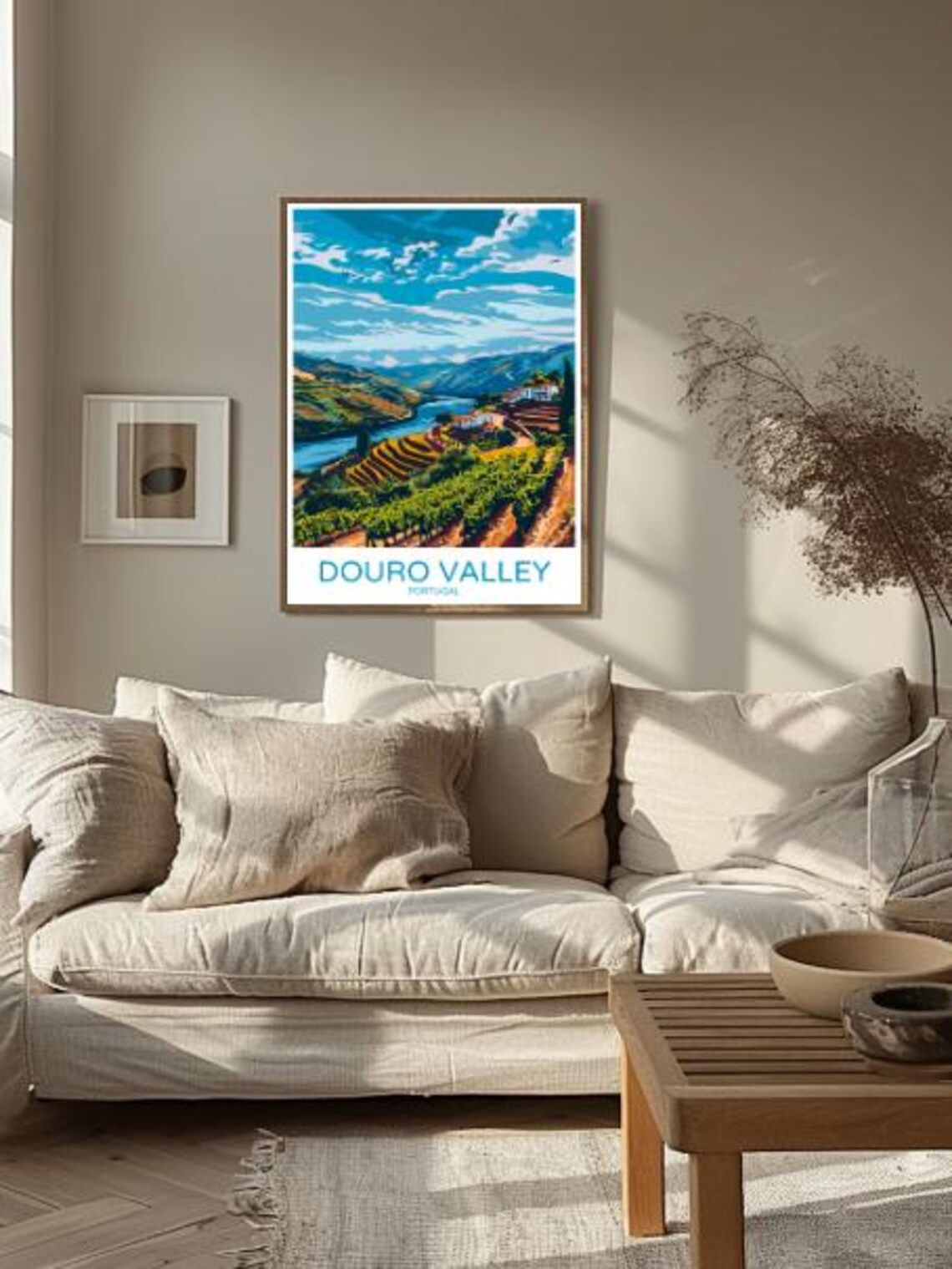 Douro Valley Portugal Terraced Vineyards River Travel Poster - Image 2