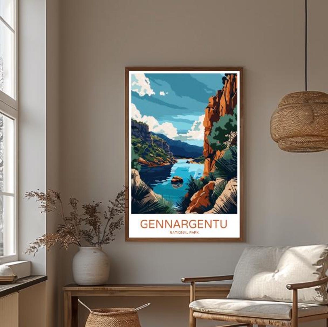 Gennargentu National Park Travel Poster Majestic Mountain Landscape Wall Art Of Sardinias Stunning Peaks Nature Decor Adventure Print - Image 3