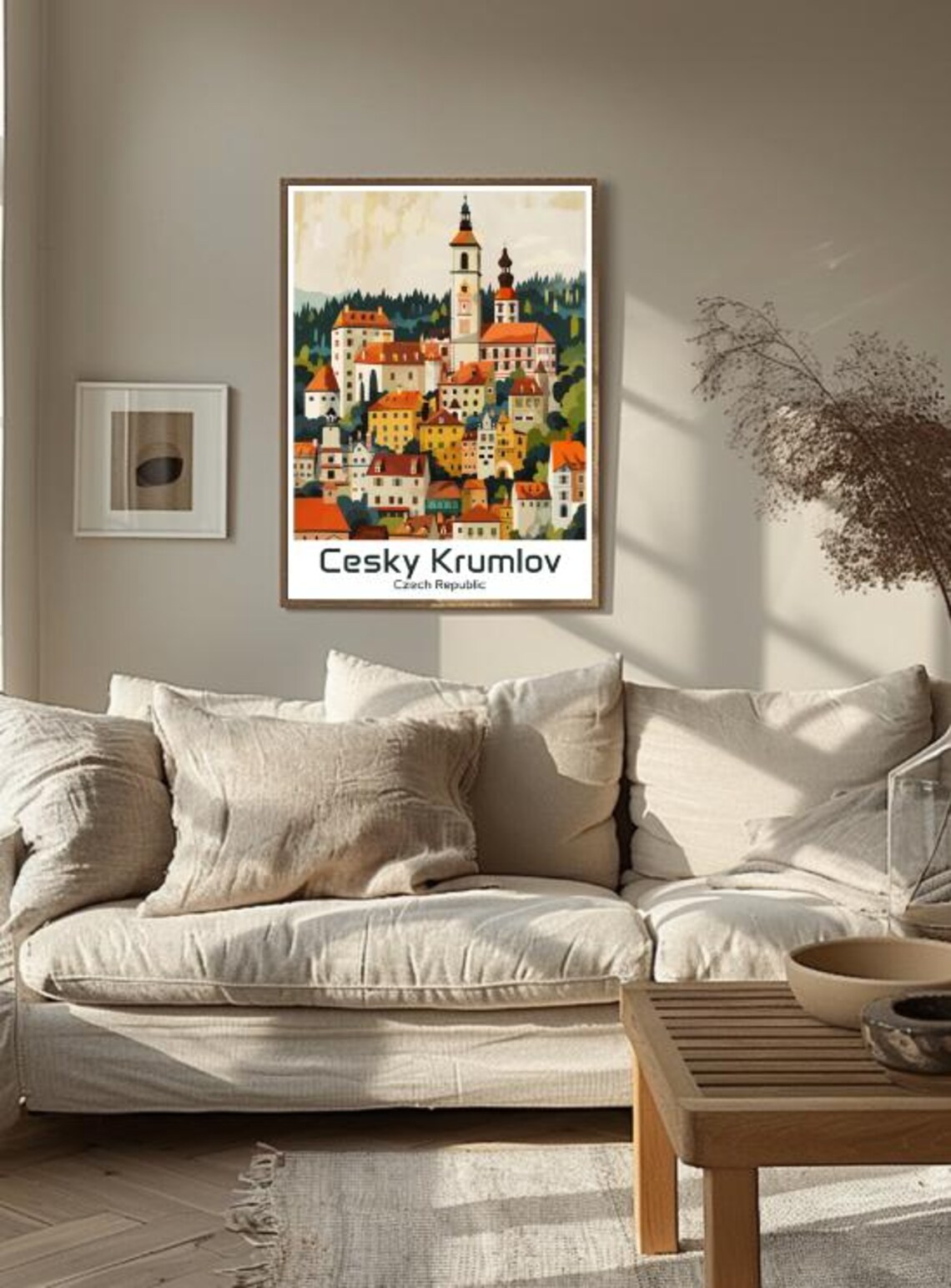 Cesky Krumlov Czech Republic Old Town Poster With Castle Hill Houses - Image 3