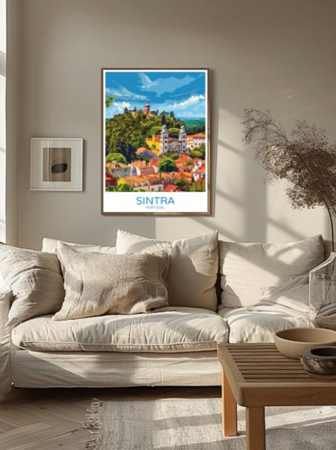 Sintra Portugal Colorful Palaces Hill Town Fairytale Art Poster - Image 2