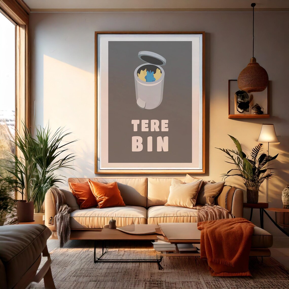 Tere Bin Punny Bollywood Wordplay Humor Poster - Image 5