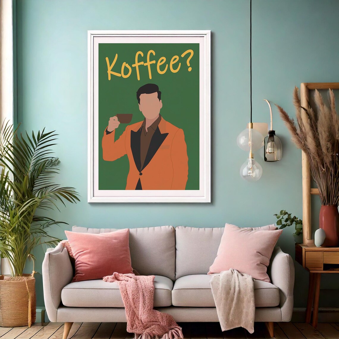 Karan Johar Koffee Poster, Bollywood Coffee Lover - Image 4