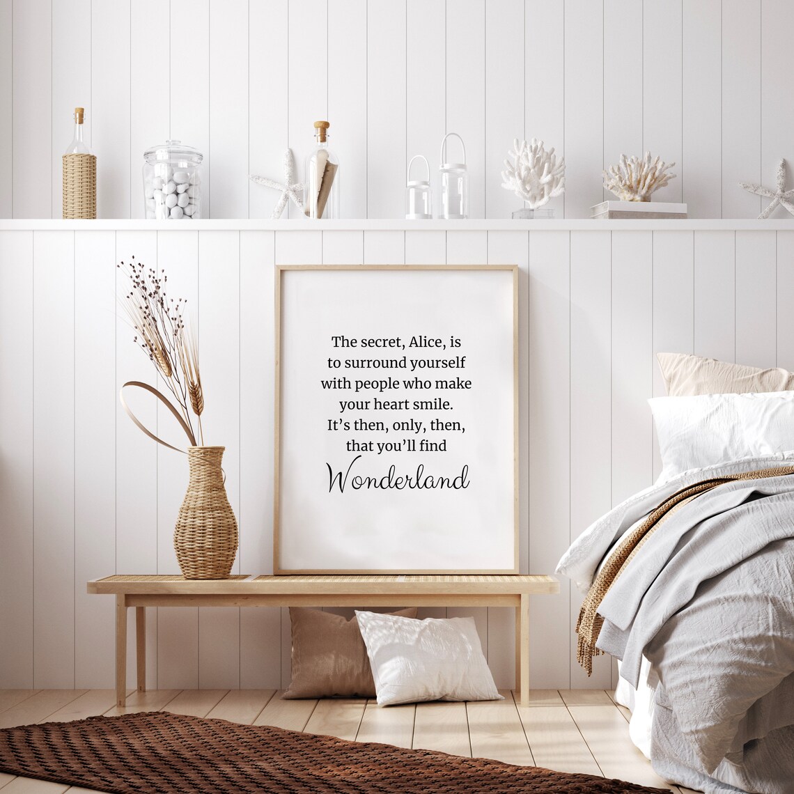 Alice In Wonderland Quote The Secret Is Alice In Wonderland Poster Motivational Quote Inspirational Quote - Image 3