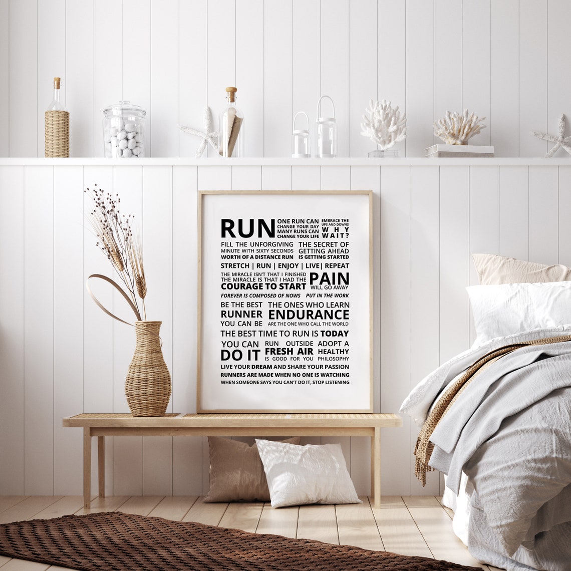 Runner Manifesto Motivational Running Quote Typography Poster - Image 3