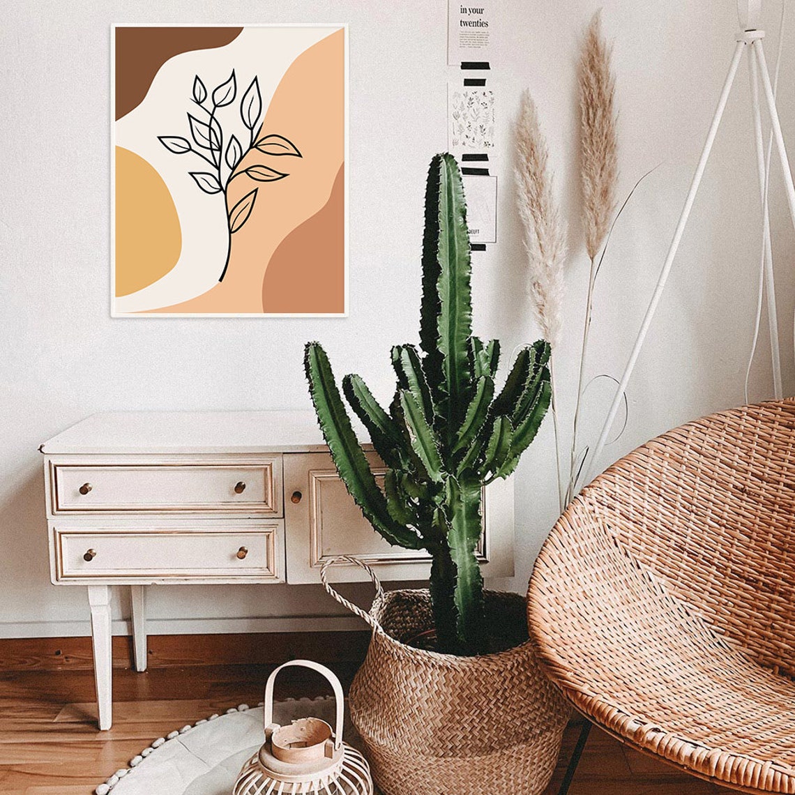 Botanical Line Art Abstract Wall Decor - Image 2