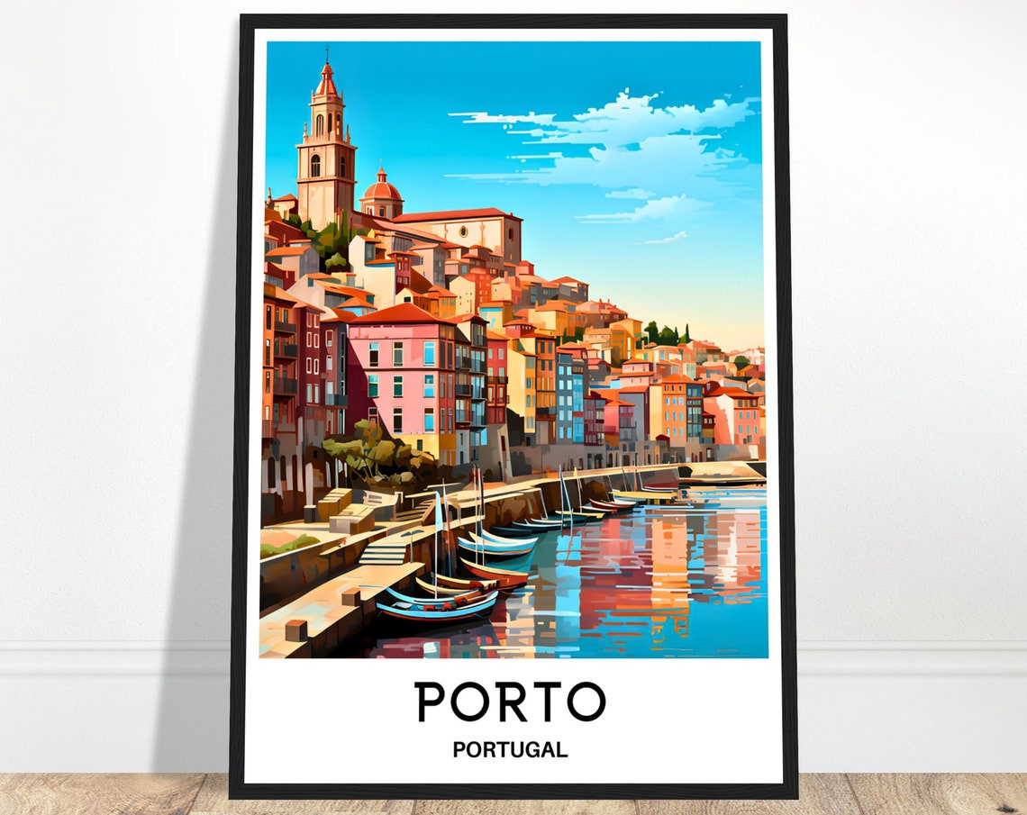 Porto Travel Poster Porto Travel Print Porto Gift Art Porto Travel Art Porto Portugal Print Porto Lover Gift Porto Travel Gift Porto Artwork