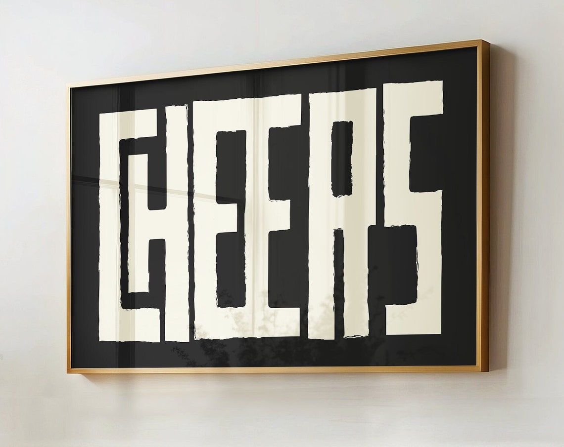 Cheers Bold Typography Black Background Modern Party Toast Wall Poster