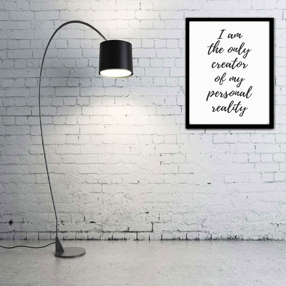 I Am The Only Creator Of My Personal Reality Empowering Quote Poster - Image 2