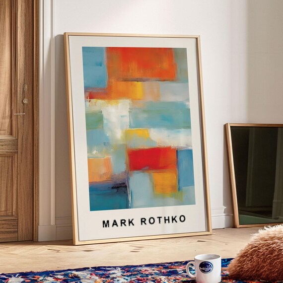 Mark Rothko Geometric Abstract Art Print, Modern Decor