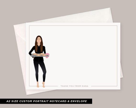 Custom Portrait Stationery Pet Notecards