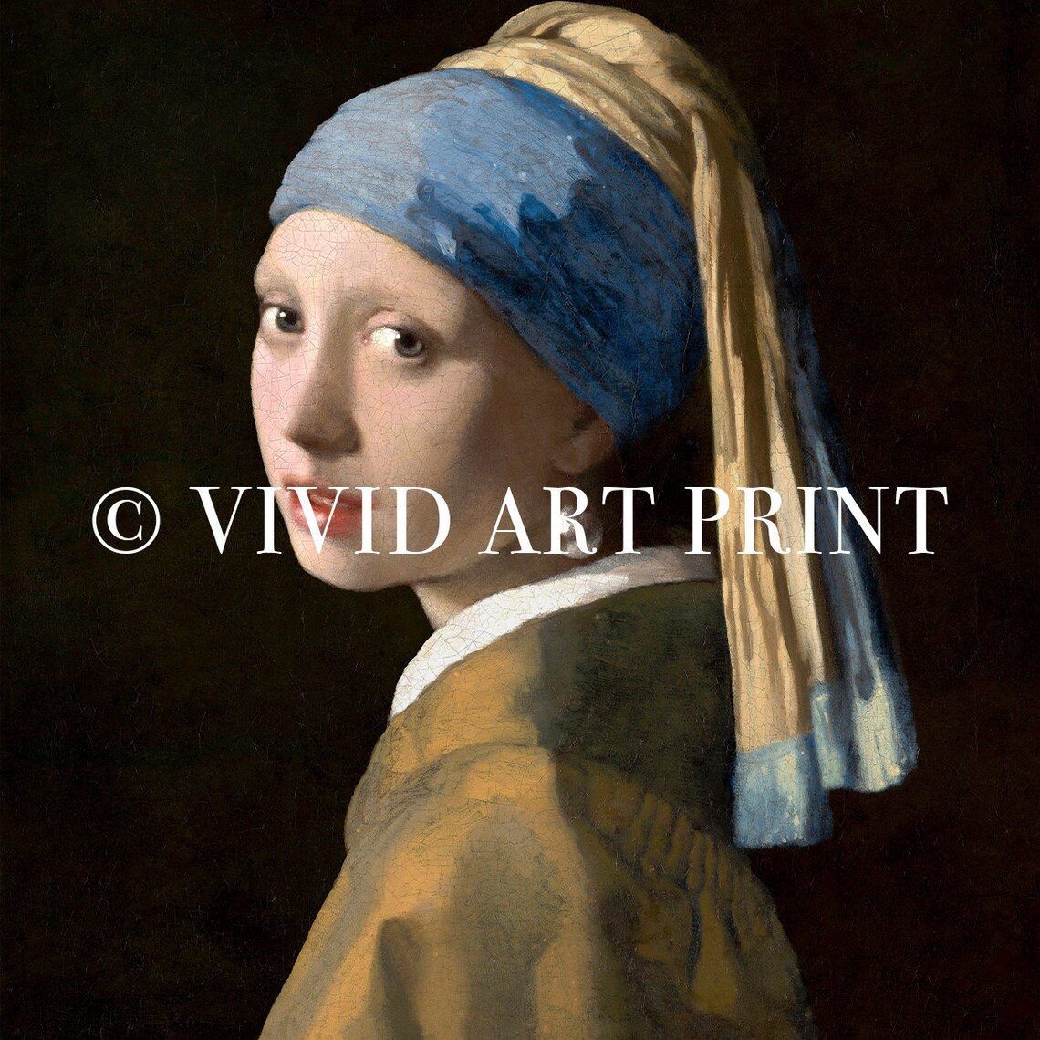 Girl With A Pearl Earring, Antique Baroque Portrait - Image 4