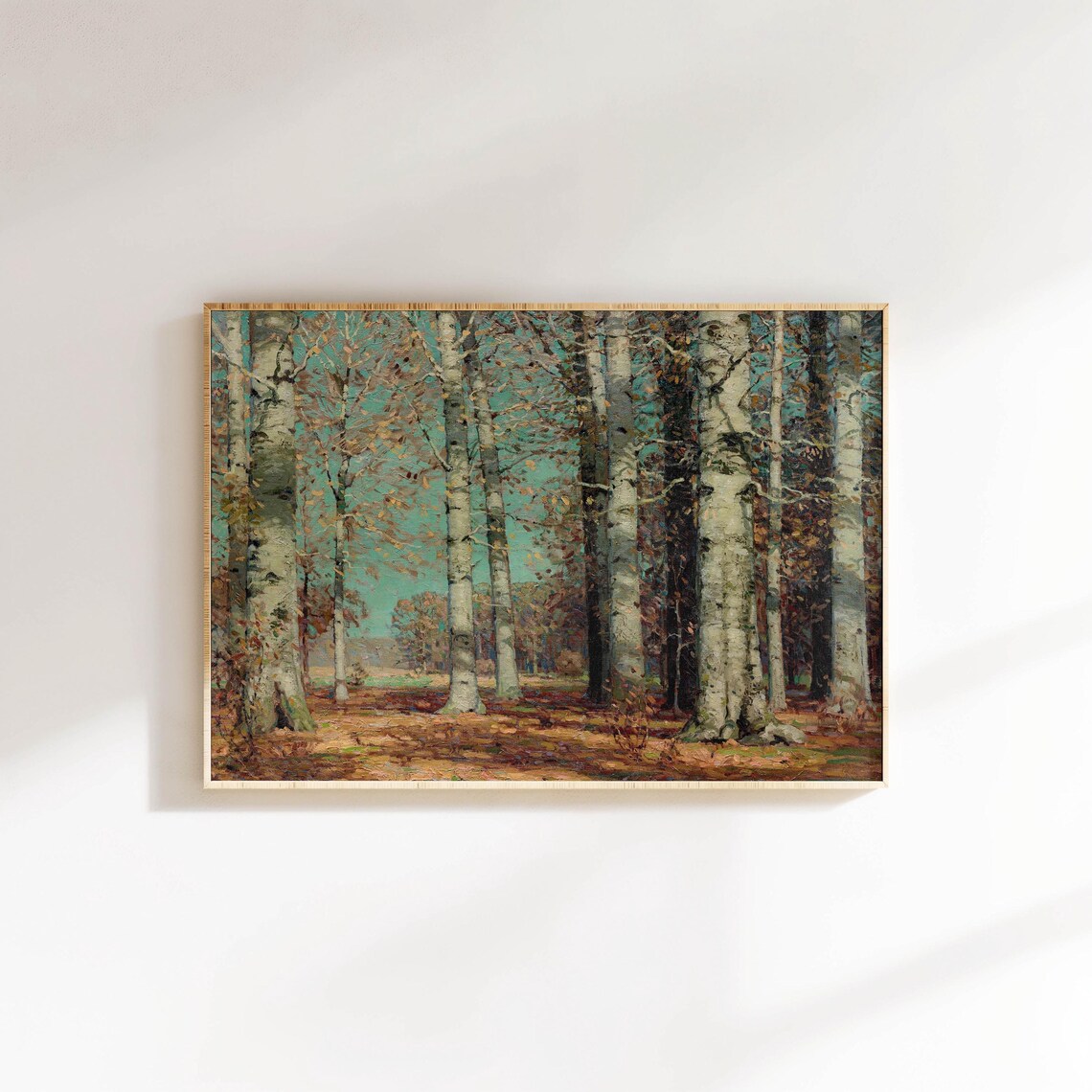 Autumn Forest Landscape, Vintage Rustic Home Decor - Image 3