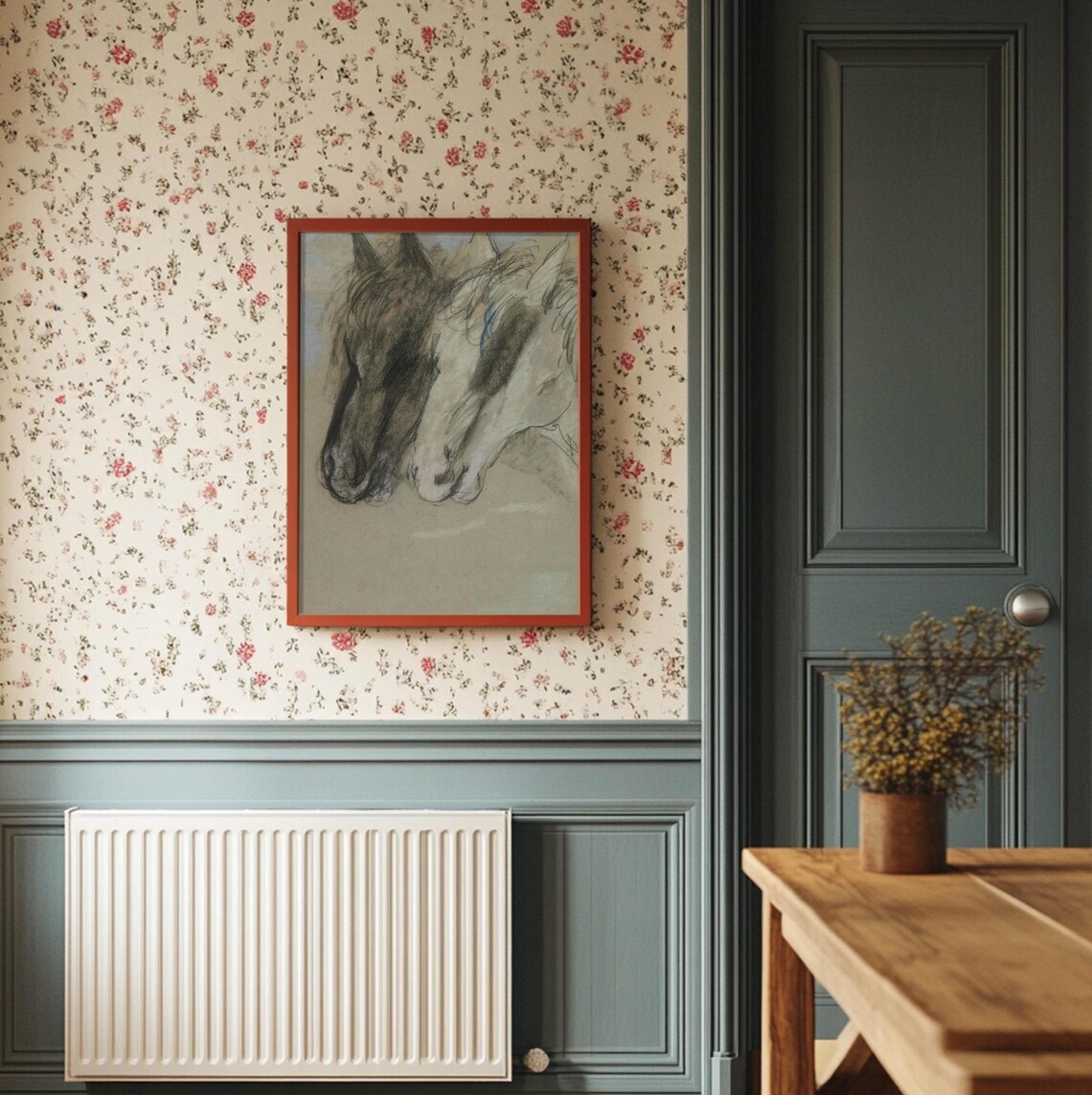 Vintage Equestrian Cottage Core Sketch Art Print - Image 2