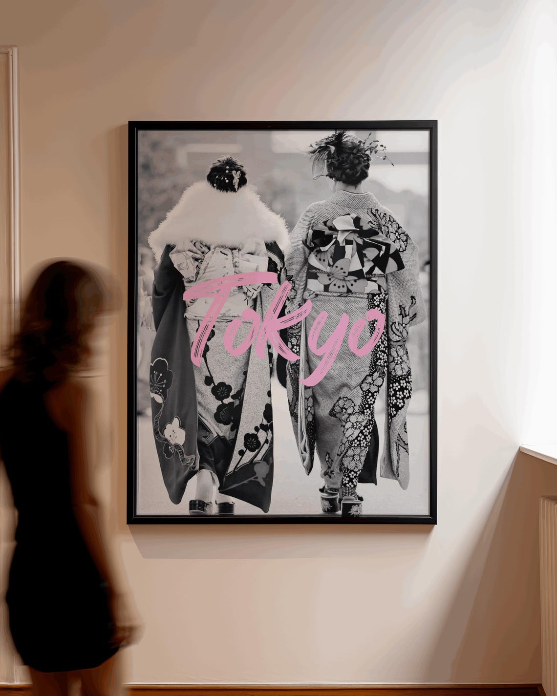 Tokyo Vintage Kimono Decor Art Print - Image 2