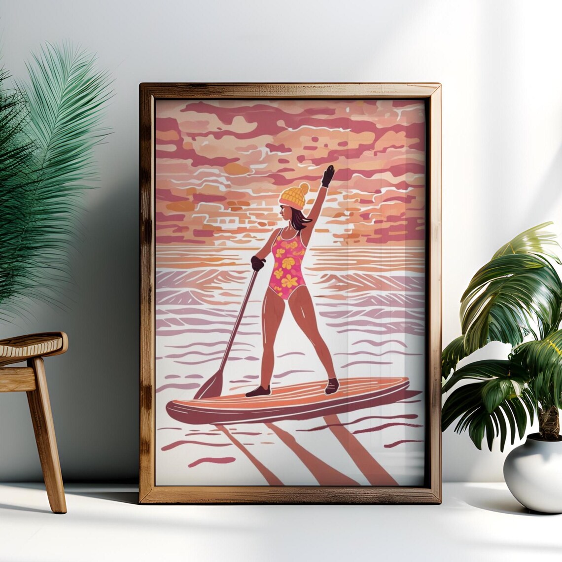 Stand Up Paddleboard Poster, Water Sport Gift - Image 2