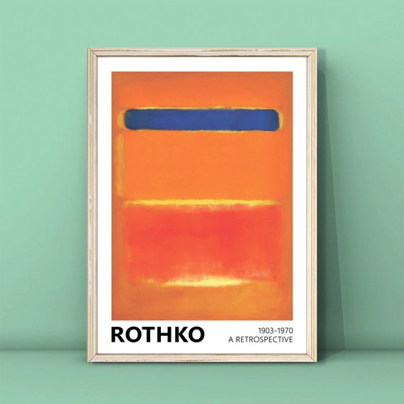 Mark Rothko Print Art Exhibition Poster Modern Wall Decor Rothko Reproduction Poster Minimalism Print Rothko Wall Decor Download