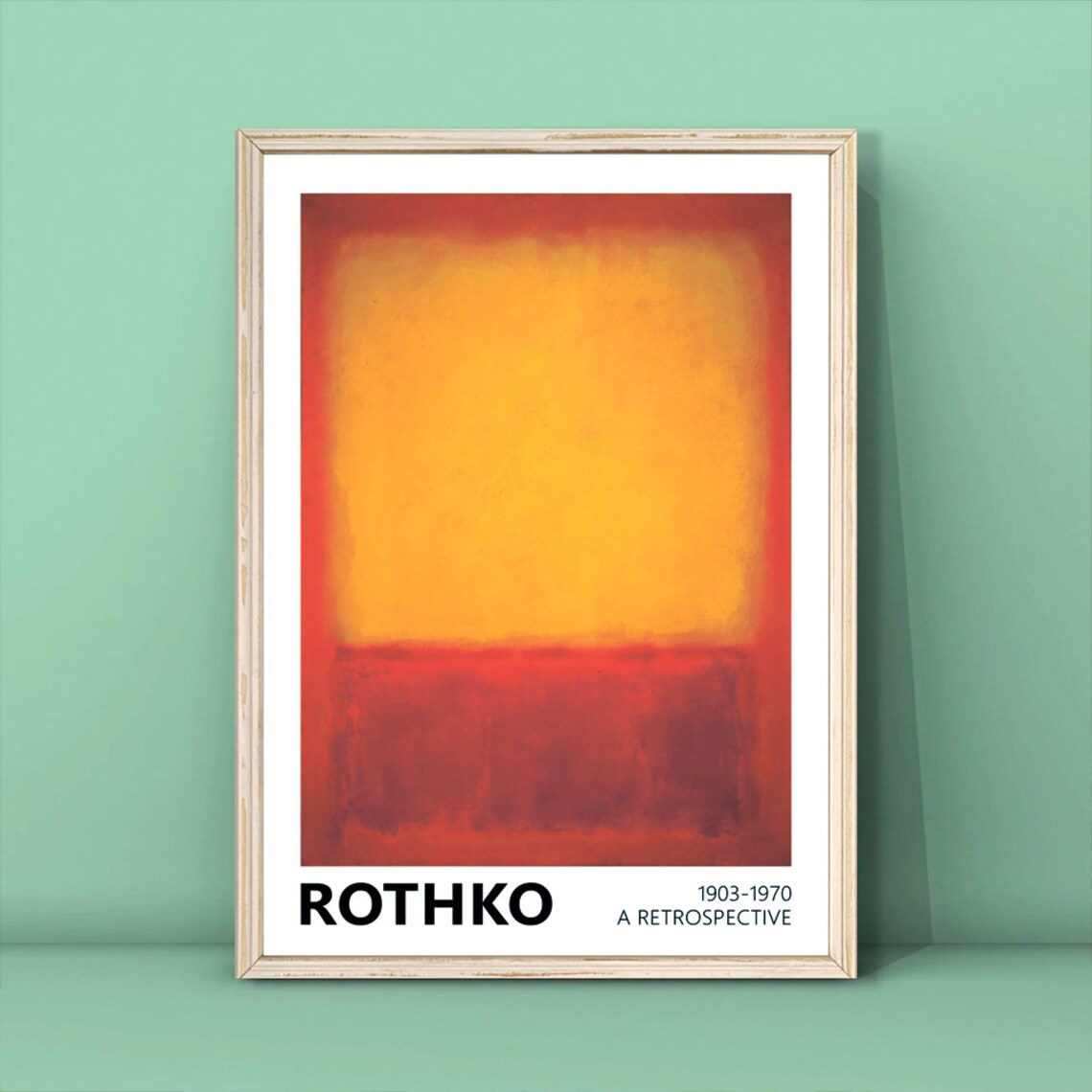Mark Rothko Red And Yellow Art Print, Minimalism
