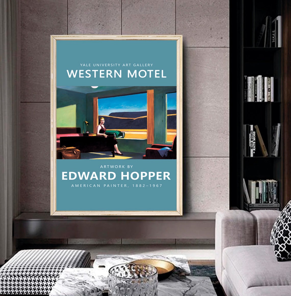 Edward Hopper Western Motel Yale University Gallery Exhibition Poster - Image 2