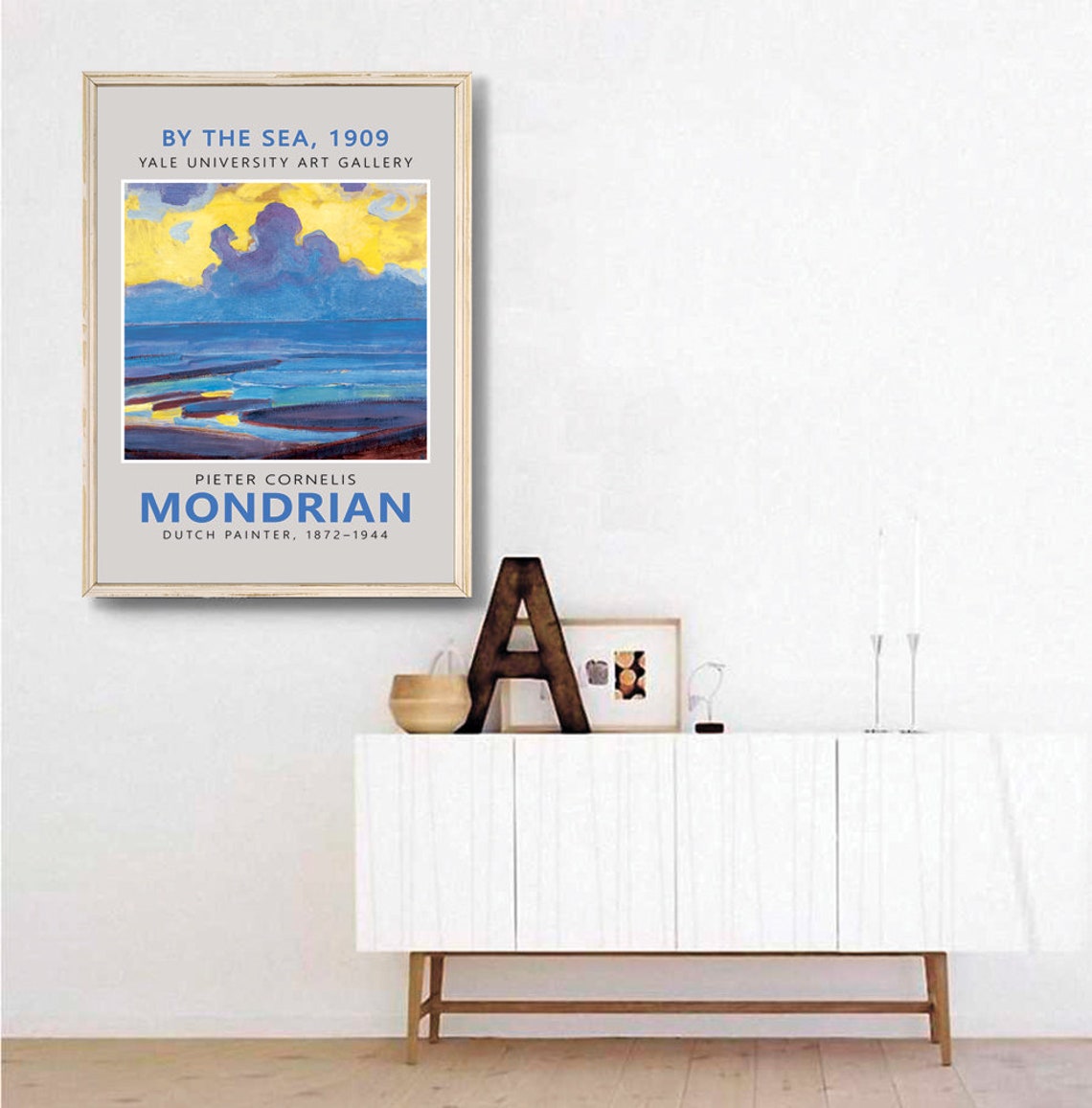 Pieter Cornelis Mondrian By The Sea 1909 Yale Seascape Art Poster - Image 3