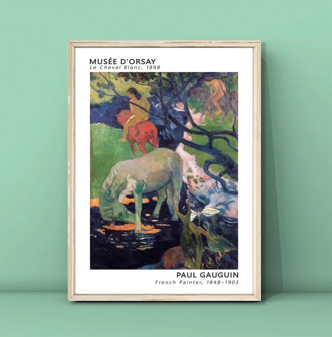 Paul Gauguin Le Cheval Blanc 1898 Art Print
