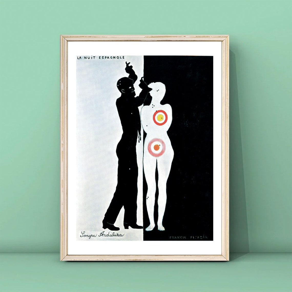 Francis Picabia La Nuit Espagnole Dancer Silhouette Art Poster