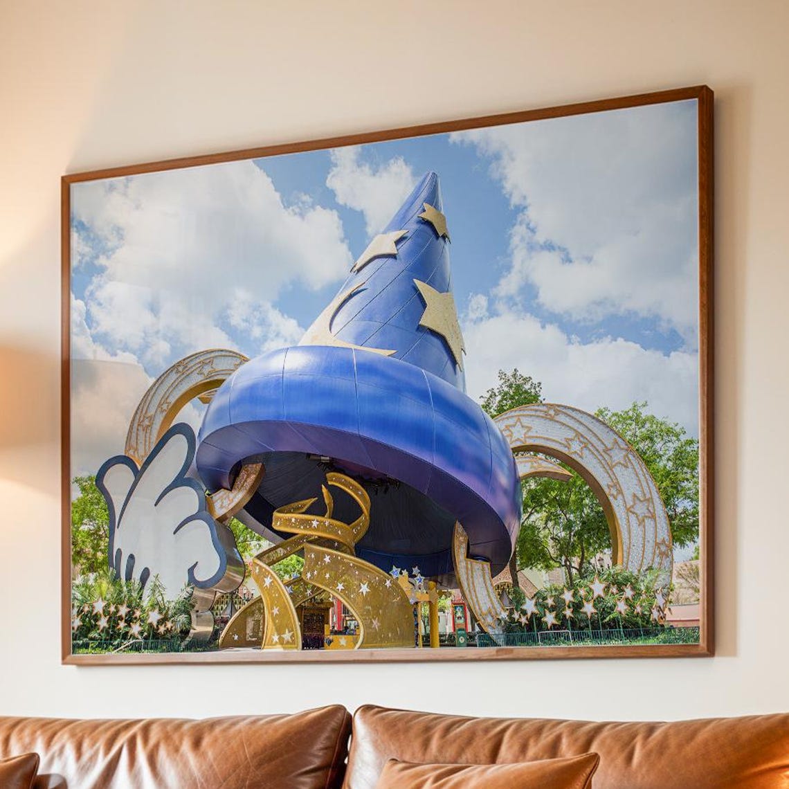 Sorcerer Hat Hollywood Studios Icon Mickey Wizard Landmark Poster