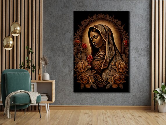 Virgin Of Guadalupe Religious Art Print, Home Decor