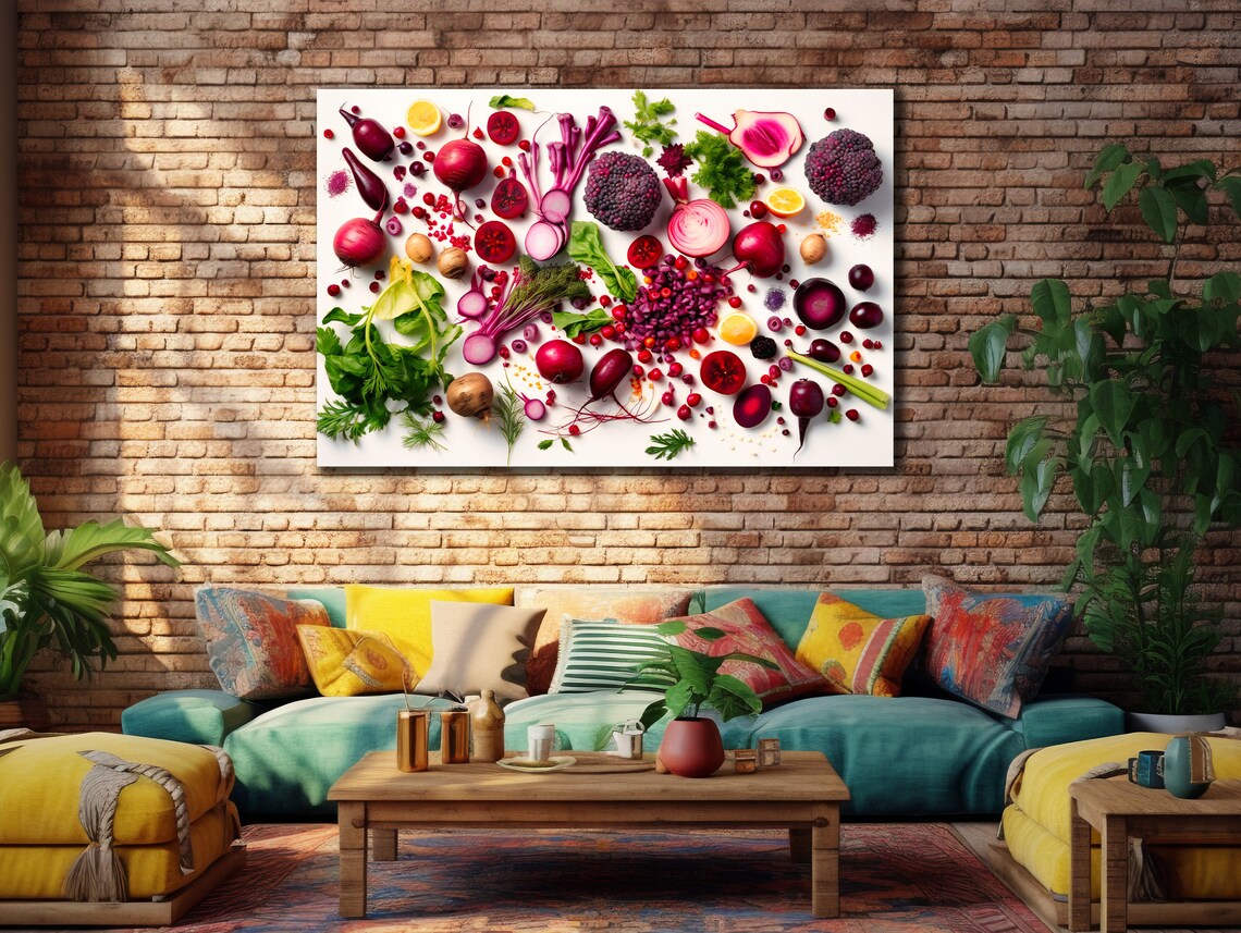 Vegetableprint Poster Art For Kitchen Decor Vegetablewall Decor Modern Home Gift Food Print On Restaurant Wall Decor - Image 3