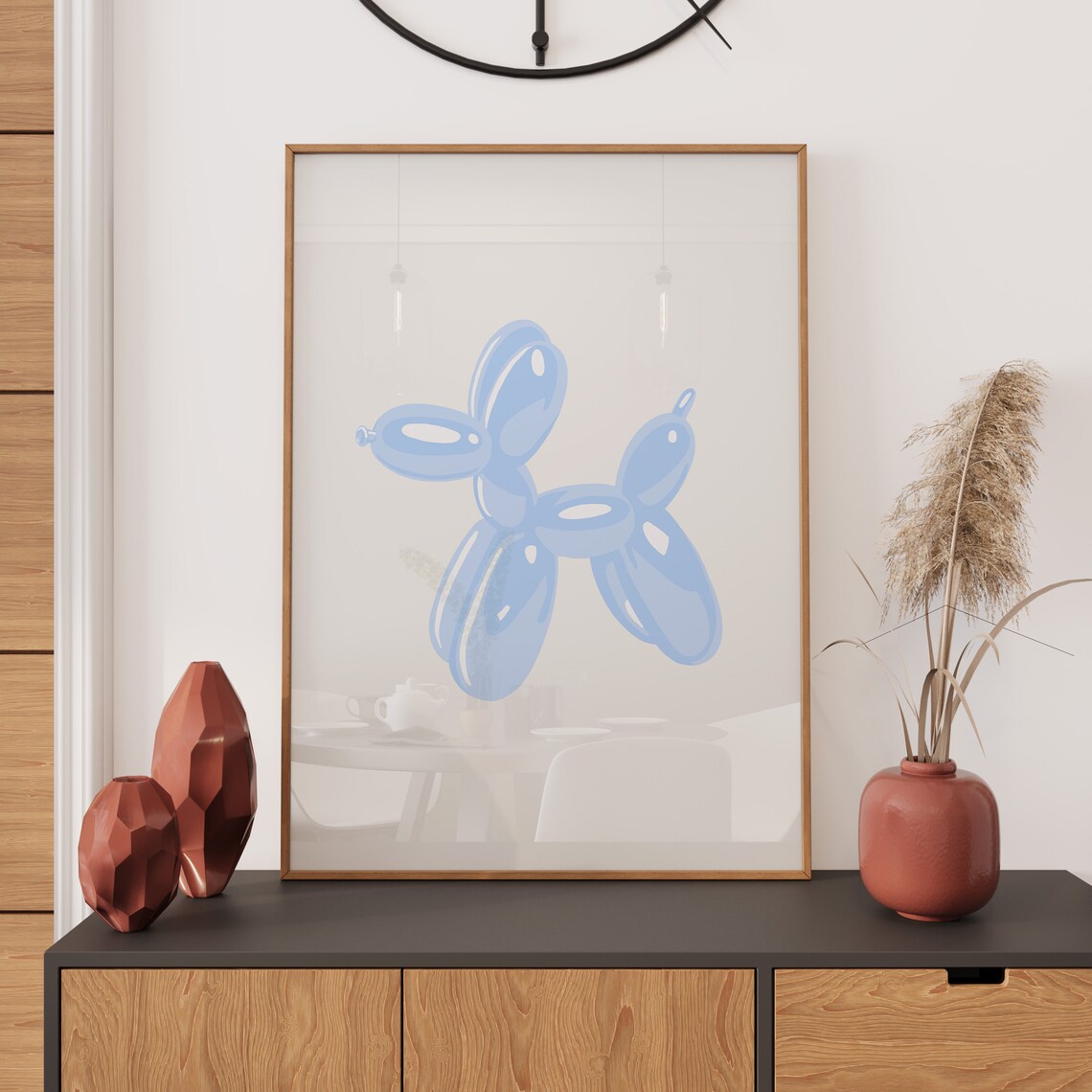 Blue Wall Art, Preppy Dorm Room Poster Print - Image 2
