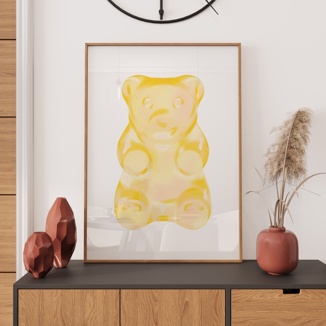 Gummy Bear Retro Art Print, Preppy Decor - Image 4