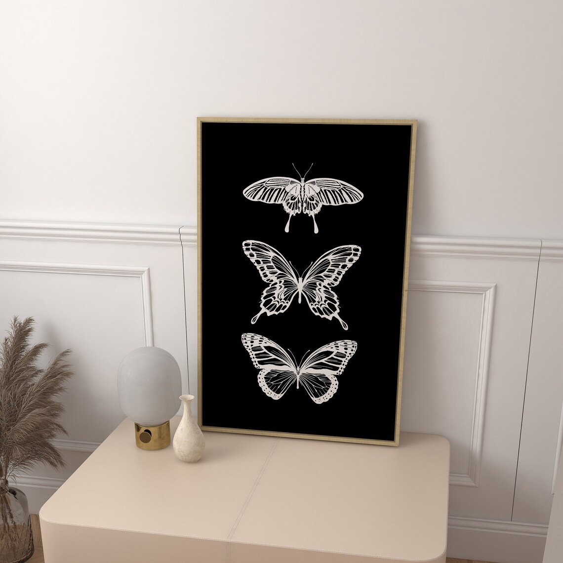 Butterfly Wall Art, Preppy Dorm Decor Print