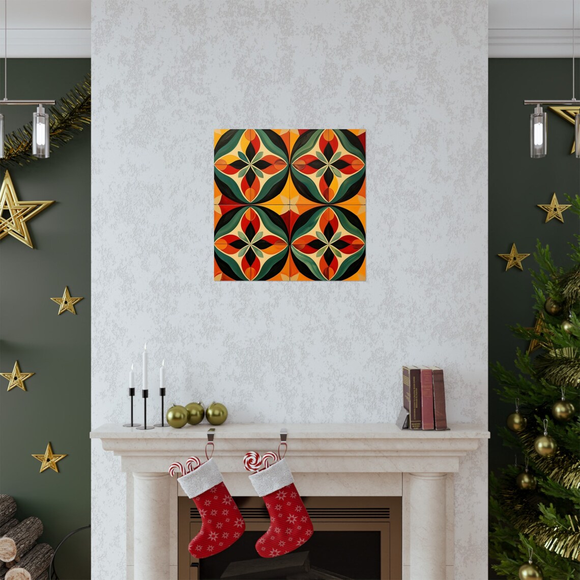 Simplistic Floral Modern Abstract Pattern Art Print - Image 2