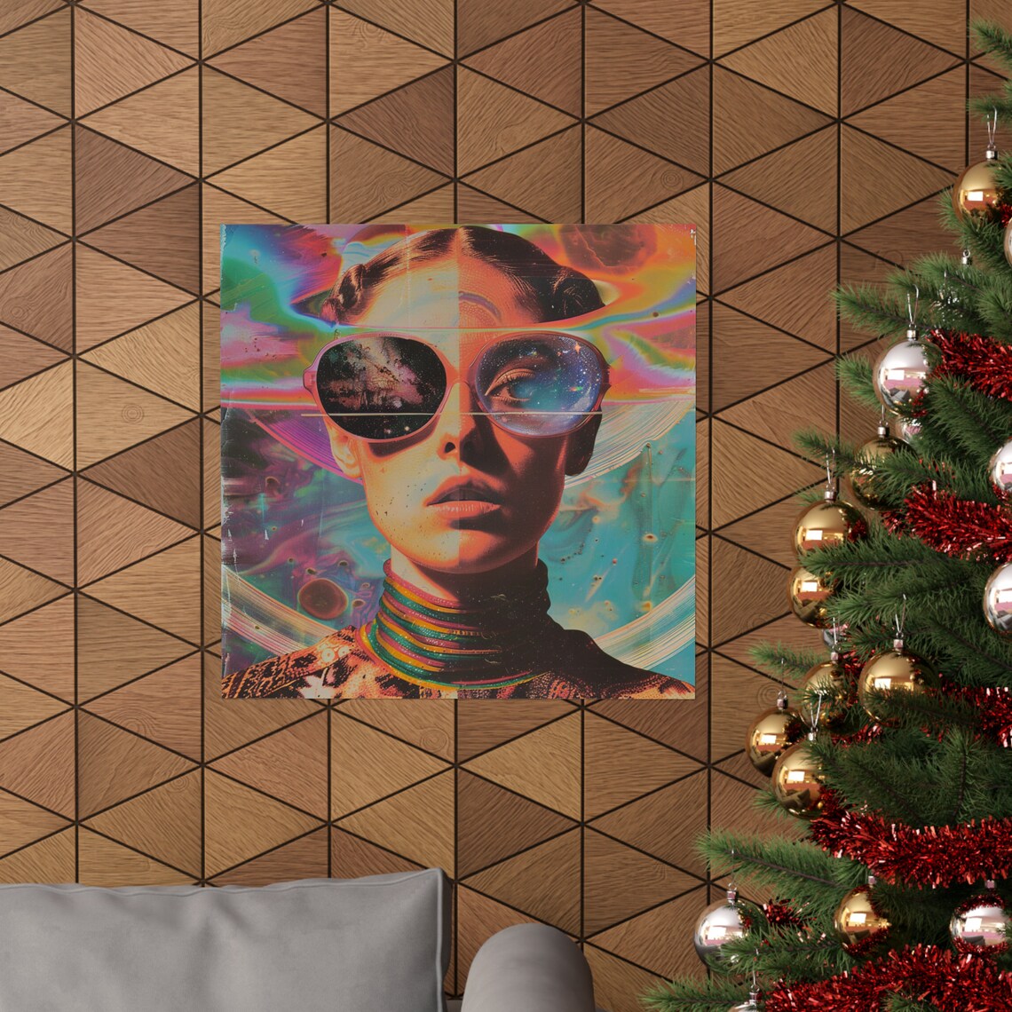 Spiritual Being Vintage Retro Art Print - Image 4