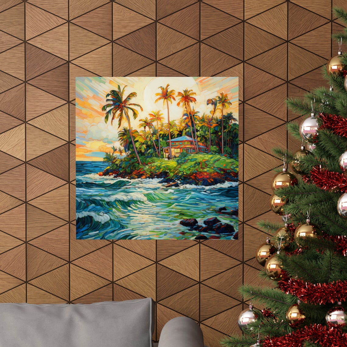 Island Delight, Van Gohn Style Poster - Image 4