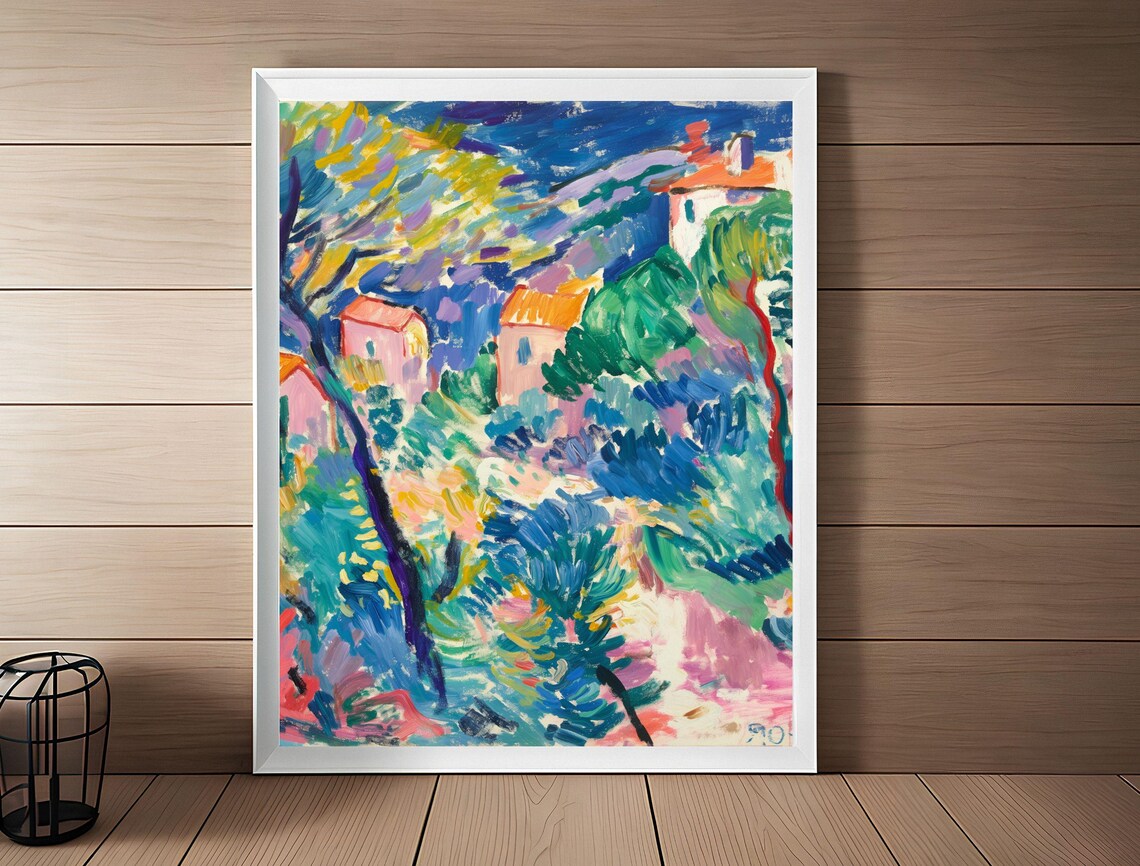 Henri Matisse Landscape At Collioure Fauvist Village Painting Poster - Image 3