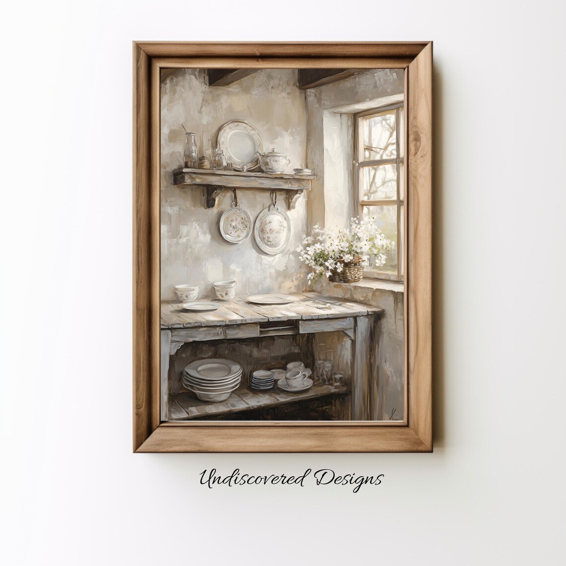 Vintage Kitchen Still Life Porcelain Art Print