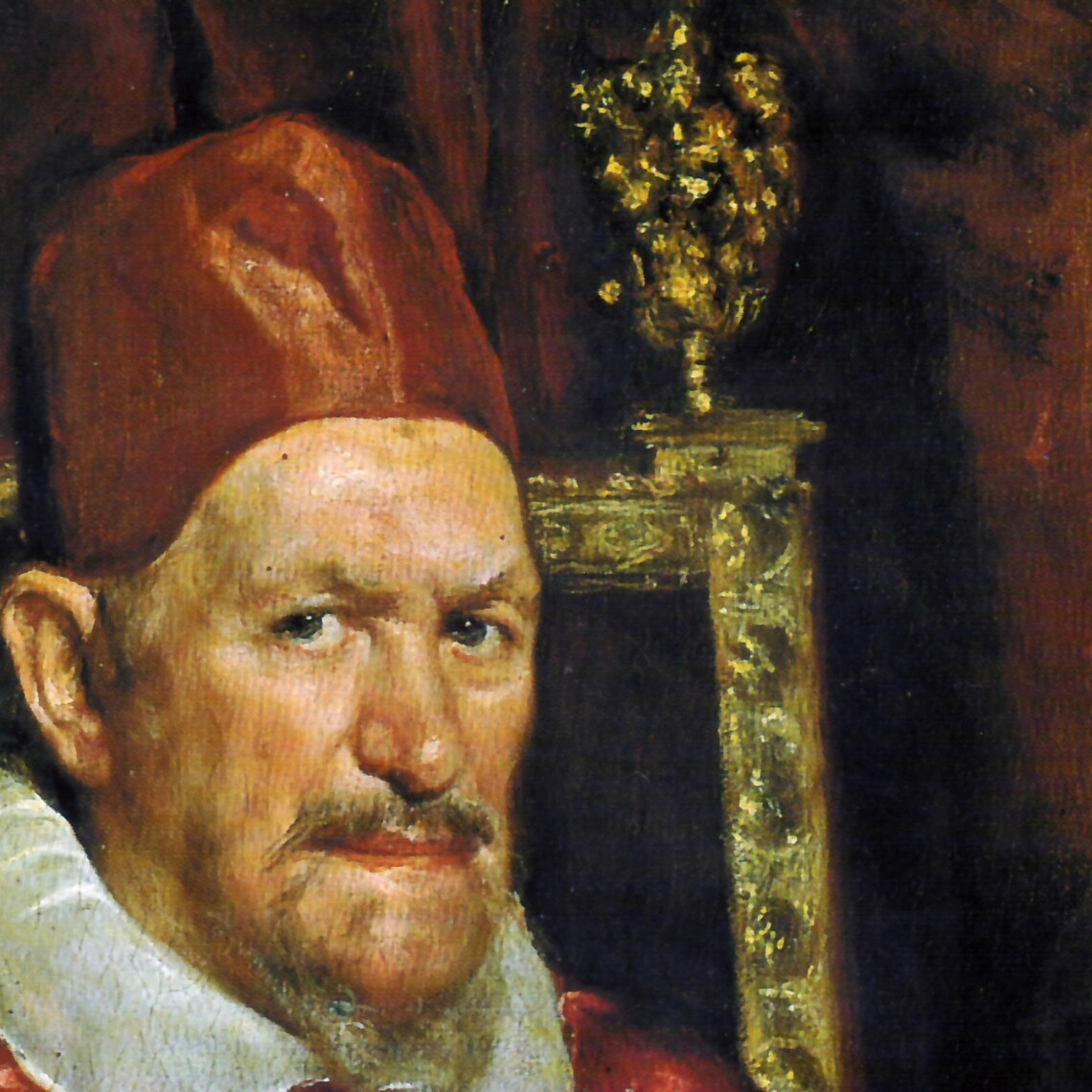 Diego Velazquez Pope Innocent X Red Robe Baroque Portrait Poster - Image 3