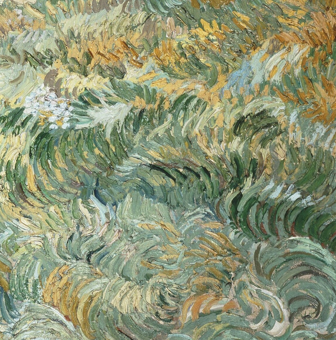 Vincent Van Gogh Saint Remy Wheat Field Landscape Textured Print - Image 2