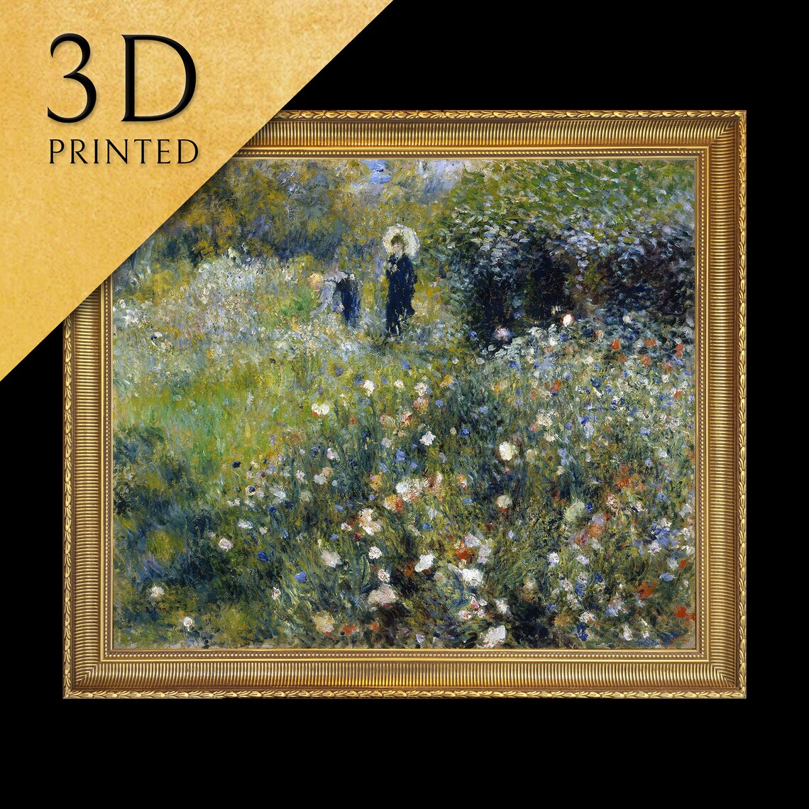 Woman With A Parasol By Renoir Art Print