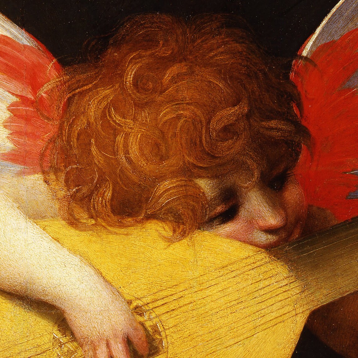 Rosso Fiorentino Musical Angel Cherub Playing Lute Renaissance Poster - Image 3