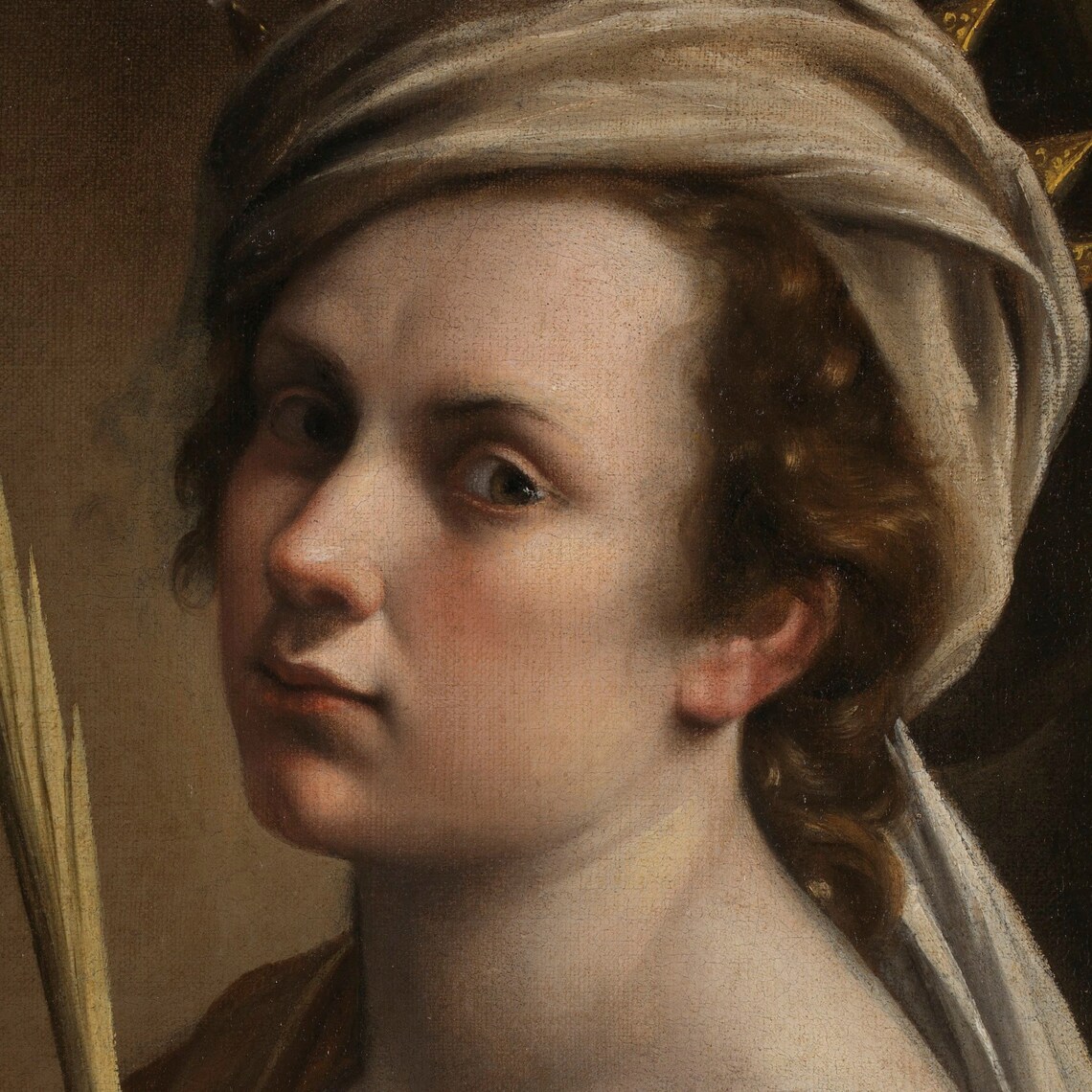 Artemisia Gentileschi Self-Portrait as Saint Catherine of Alexandria Poster - Image 3